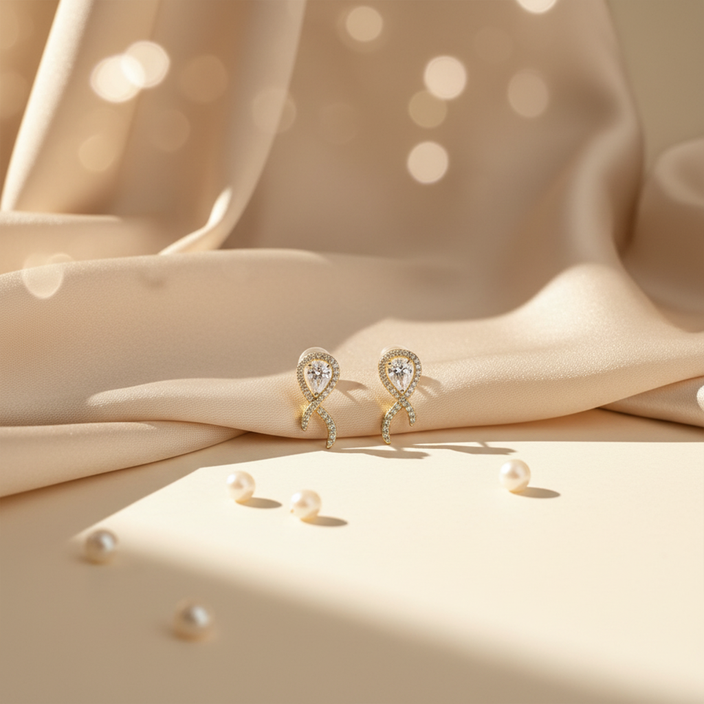 Infinity Grace Crystal Earrings