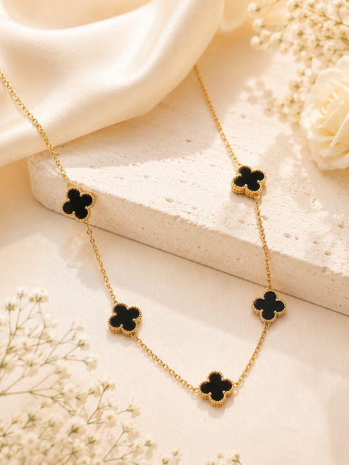 Black Clover Gold Necklace