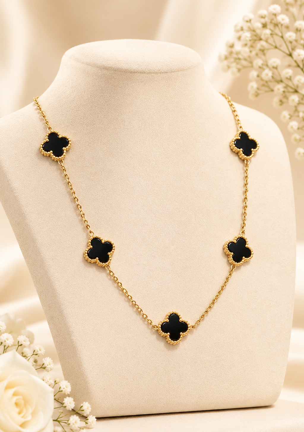 Black Clover Gold Necklace