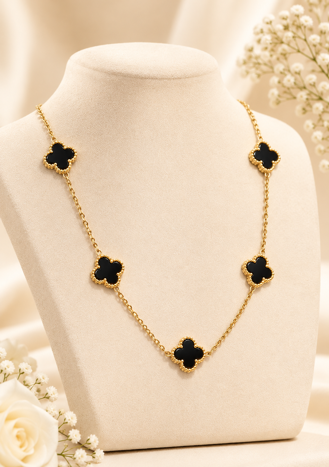 Black Clover Gold Necklace