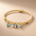 Luna Evil Eye Elephant Charm Bracelet