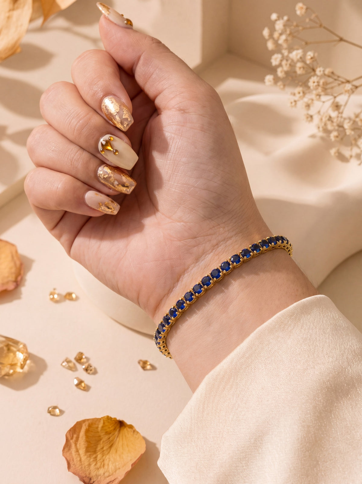 Velora Elegance Blue Tennis Bracelet