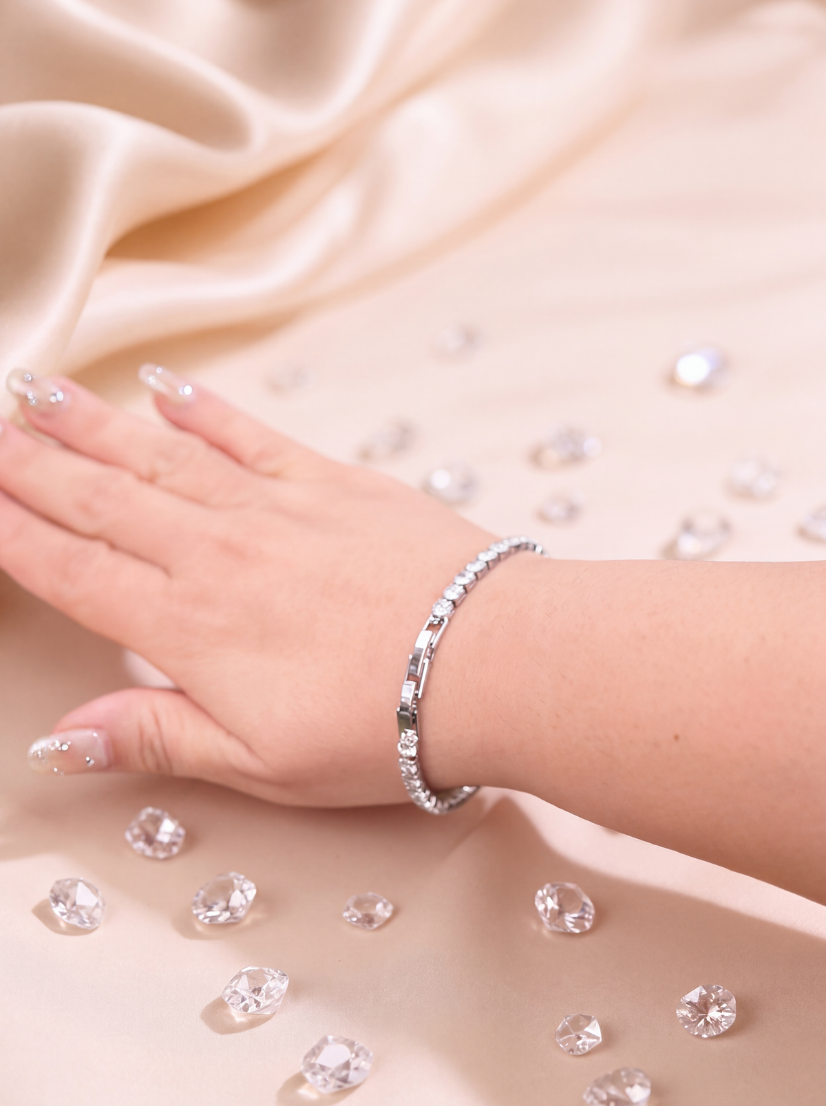Serenity Silver Tennis Bracelet