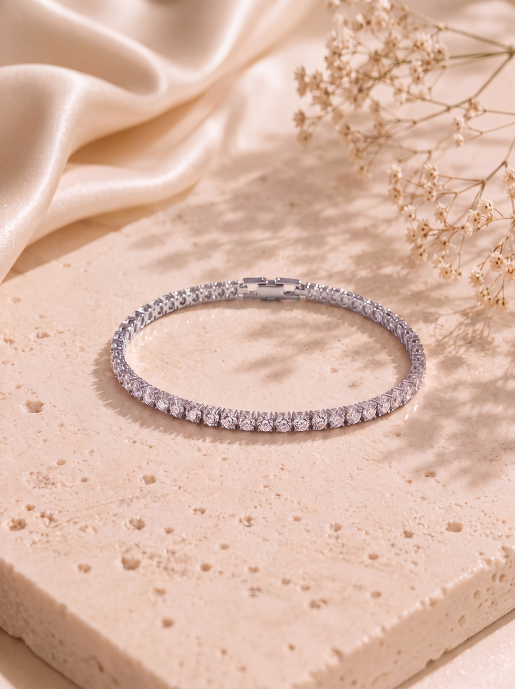 Serenity Silver Tennis Bracelet
