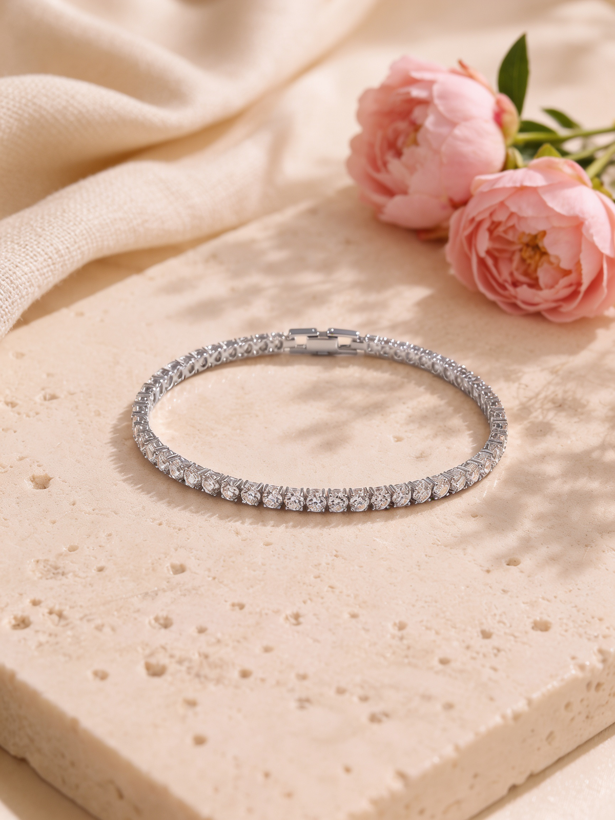 Serenity Silver Tennis Bracelet