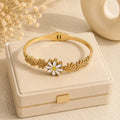 Golden Daisy Bloom Bracelet