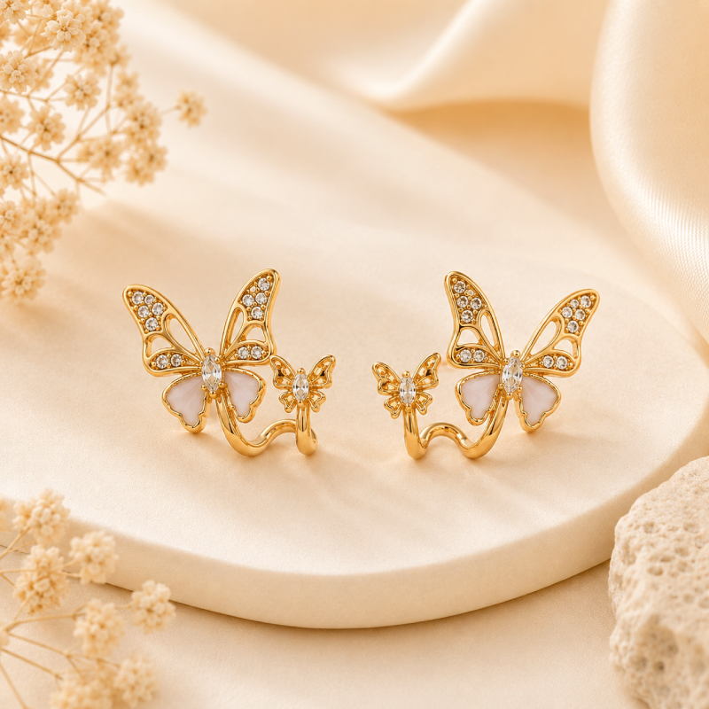 Butterfly Charm Earrings