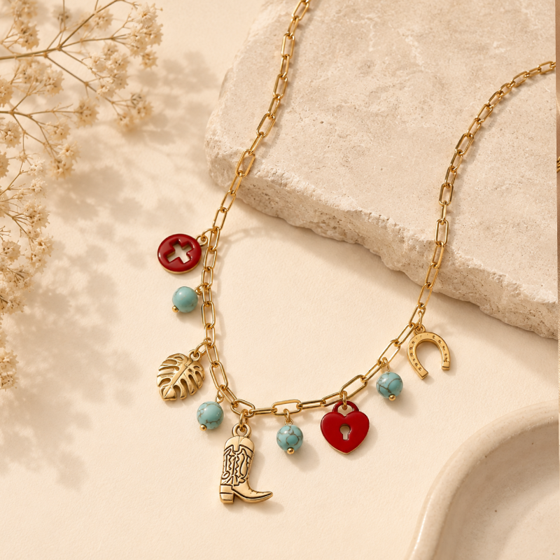 Lucky Charm Statement Necklace