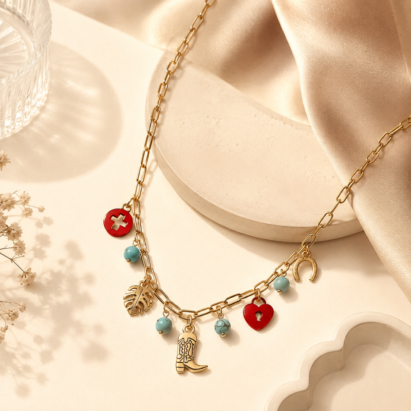 Lucky Charm Statement Necklace