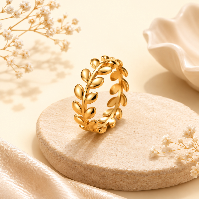 Leaf Vine Gold Ring